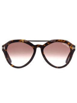 Tom Ford Eyewear - Brown Oval Sunglasses - FT0576 54 52G