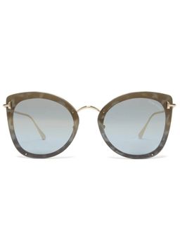 Tom Ford Eyewear - Green Metal Sunglasses