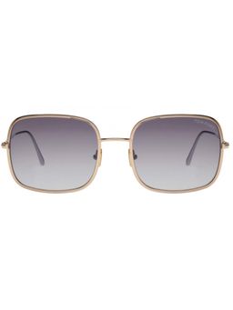 Tom Ford Eyewear - Tom Ford FT08655828H Square UV Protected Sunglasses for Women Brown (58)