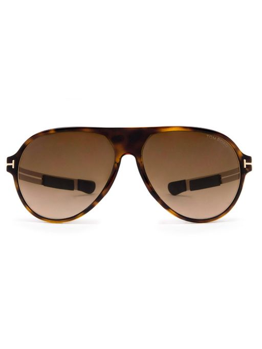 Buy Tom Ford FT08816052F Oscar Aviator Sunglasses for Men Brown