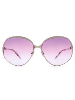 Tom Ford Eyewear - Tom Ford FT09136014Z Yvette-02 Round Sunglasses for Women Purple (60)