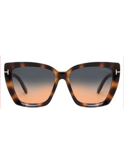 Tom Ford Eyewear - Tom Ford FT09205753P Scarlet-02 Cat Eye Sunglasses for Women Multi-Color (57)