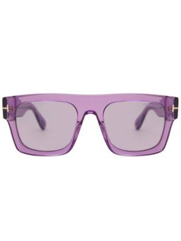 Tom Ford Eyewear - Men Square Purple Lens Sunglasses - FT0711 53 81Y