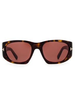 Tom Ford Eyewear - Unisex Square Brown Lens Sunglasses - FT0987 53 52S