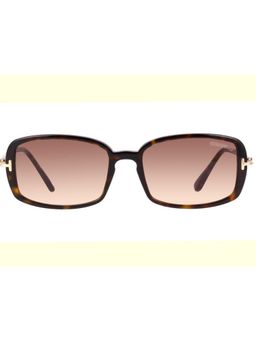 Tom Ford Eyewear - Women Rectangle Brown Lens Sunglasses - FT0923 56 52F