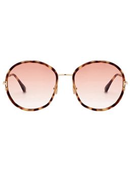 Tom Ford Eyewear - Women Round Red Lens Sunglasses - FT0946 58 53T