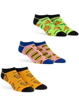 Dynamocks - Men and Women Ankle Length Socks Multi-Color