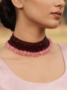 BINNI - Multi-Color Crimson Aura Necklace