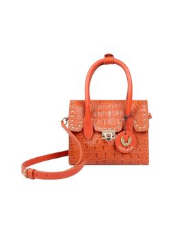 Hidesign - Punk 01 Orange Women's Satchel - (20 X 16 X 10 Cms)