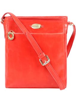Hidesign - Red Solid Sling And Cross Bag