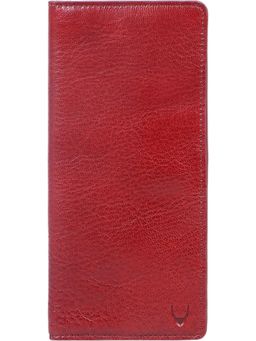 Hidesign - E.I. W1 Women's Red Glazed Leather Casual Bi-Fold Wallet