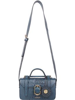 Hidesign - OPHELIA 01-SHINY BABY CROCO-MN Blue-S Sling and Cross Bags