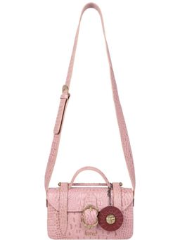 Hidesign - OPHELIA 01-SHINY BABY CROCO-Pink-S Sling and Cross Bags