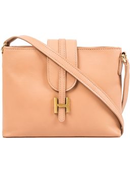 Hidesign - Peach Solid Sling And Cross Bag
