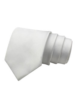 PELUCHE - Refined Coral White Neck Tie for Men
