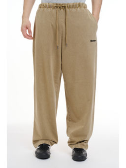 Bonkers Corner - Beige Signature Beige Faded Loose Fit Track Pant
