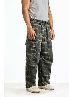 Bonkers Corner - Olive Field Camo Cargo Pant
