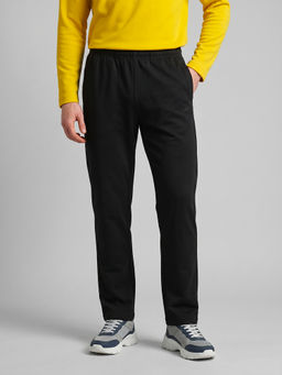 Monte Carlo - Black Regular Fit Solid Track Pant