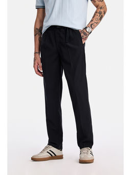 Snitch - Navy Washed Relaxed Casual Trousers