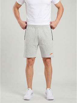 ARDEUR ZEAL IN YOU - Grey Melange Regular Fit Shorts