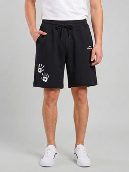 ARDEUR ZEAL IN YOU - Black Relaxed Fit Shorts