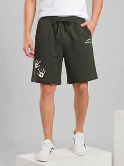 ARDEUR ZEAL IN YOU - Olive Relaxed Fit Shorts