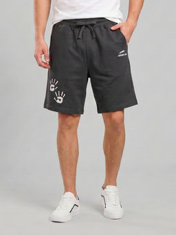ARDEUR ZEAL IN YOU - Steel Grey Relaxed Fit Shorts