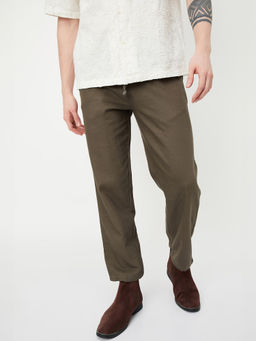 max - Brown Solid Pant