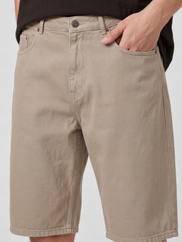 max - Beige Urbn Solid Shorts
