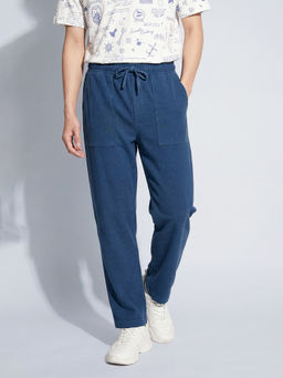 max - Blue Urbn Solid Pant