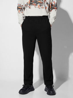 max - Black Urbn Solid Regular Pant