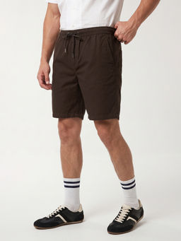 max - Brown Urbn Solid Shorts