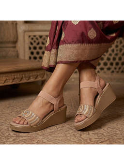 Global Step - Aura Wedge Pink Heels