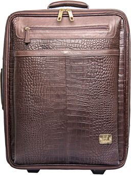 Hidesign - Brown Patterned Luggage And Travel Bag