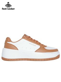SKECHERS - Women Grand 92-Steady Winning White & Tan Casual Sneakers