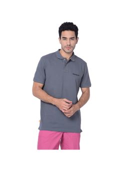 Timberland - Grey Men Polo Collar Half Sleeves T-Shirt