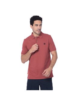 Timberland - Maroon Men Polo Collar Half Sleeves T-Shirt