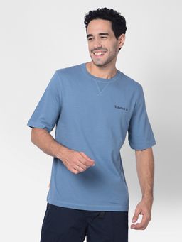 Timberland - Blue Men Crew Neck Half Sleeves T-Shirt