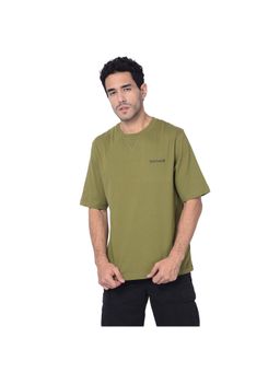 Timberland - Olive Men Crew Neck Half Sleeves T-Shirt