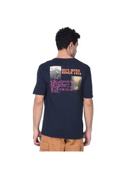 Timberland - Navy Blue Men Crew Neck Half Sleeves T-Shirt