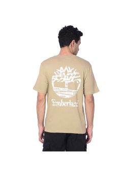 Timberland - Beige Men Crew Neck Half Sleeves T-Shirt