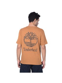 Timberland - Brown Men Crew Neck Half Sleeves T-Shirt