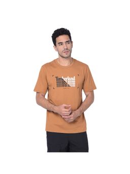 Timberland - Beige Men Crew Neck Half Sleeves T-Shirt