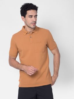 Timberland - Rust Men Polo Collar Half Sleeves T-Shirt