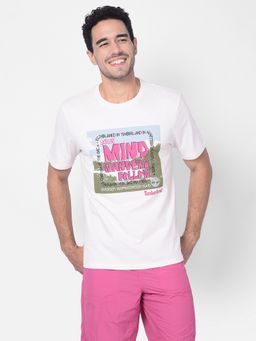 Timberland - White Men Crew Neck Half Sleeves T-Shirt