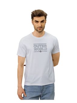 OUTERWORLD - Grey Silver Halo Men Luxury T-Shirt