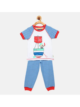 mackly - Boys Nightsuit - White (Set of 2)