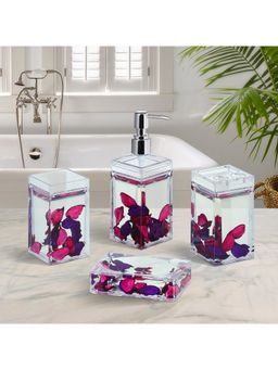 OBSESSIONS - Acrylic 4 Pieces Bathroom Set Pink