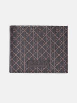 Calvin Klein - Logo Brown Leather Bi-Fold Wallet