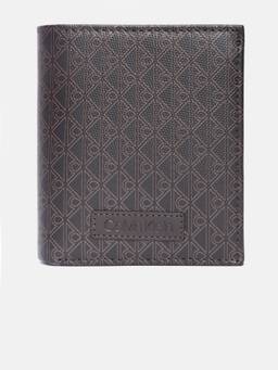 Calvin Klein - Logo Brown Leather Bi-Fold Wallet